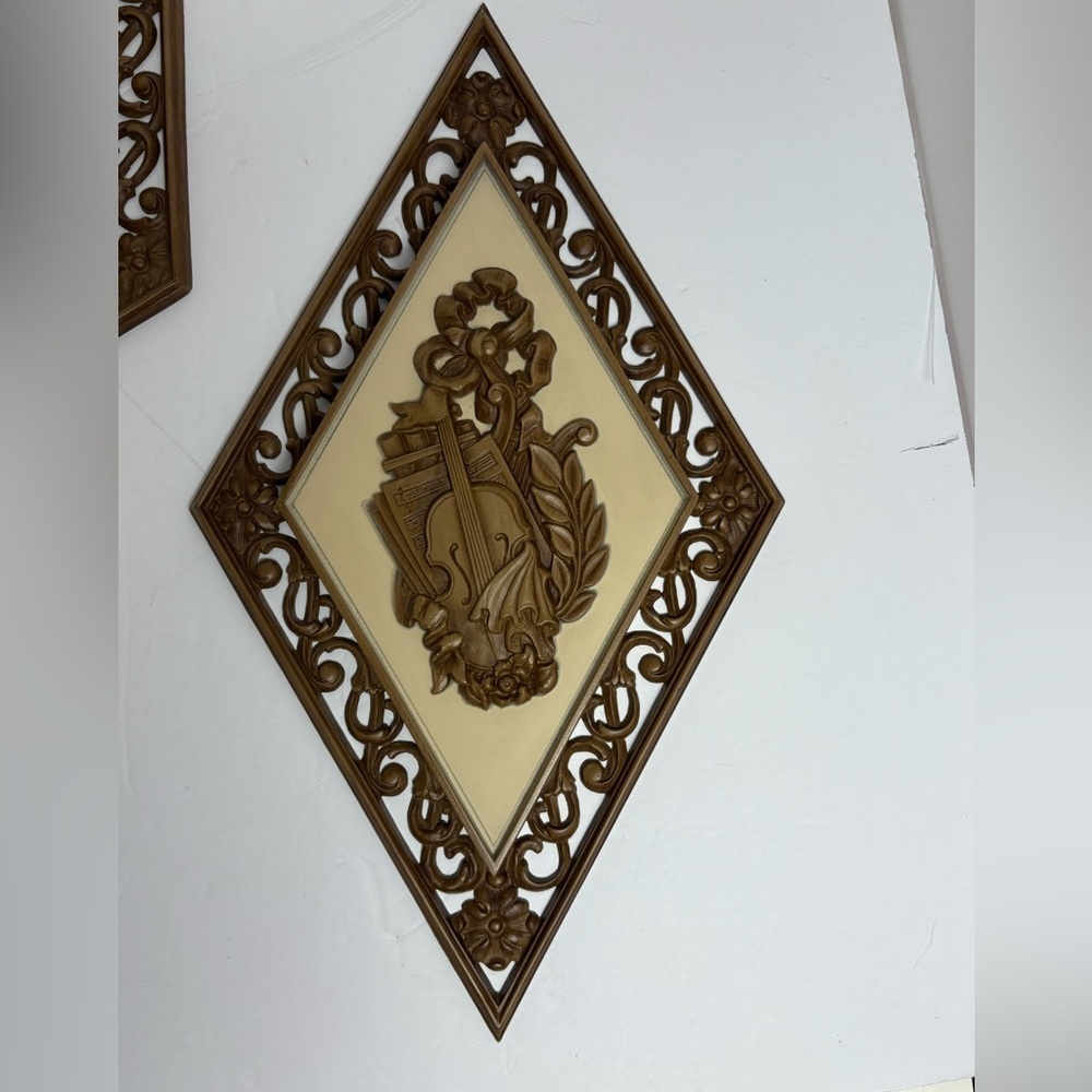 Vintage Set of 4 Homco Dart Wall Decor Mid-Century Modern - Picture 5 of 10